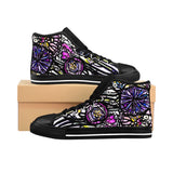 "Bright Bloom" Women's Sized High-top Sneakers