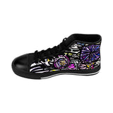 "Bright Bloom" Women's Sized High-top Sneakers