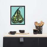 "Yo Dirty Pear" 12 x 16 Framed poster