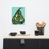 "Yo Dirty Pear" 12 x 16 Framed poster