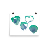 4Flowerz - Matte Poster - White