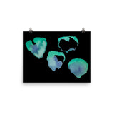 4Flowerz - Matte Poster - Black