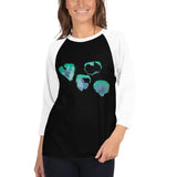 4Flowerz - 3/4 sleeve raglan shirt