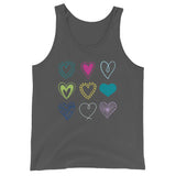All Hearts -  Tank Top - (Heart Colour Variant)