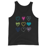 All Hearts -  Tank Top - (Heart Colour Variant)