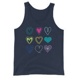 All Hearts -  Tank Top - (Heart Colour Variant)