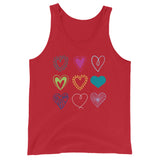 All Hearts -  Tank Top - (Heart Colour Variant)