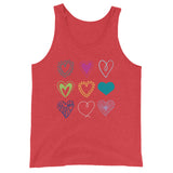 All Hearts -  Tank Top - (Heart Colour Variant)