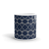 Star Kaleidoscope - Mug - Navy & Med Grey