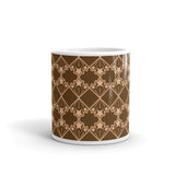Star Kaleidoscope- Mug - Brown & Peach