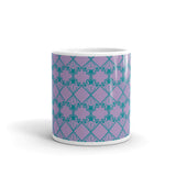 Star Kaleidoscope - Mug - Light Purple & Teal