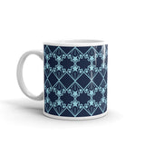 Star Kaleidoscope - Mug - Navy & Aqua Blue