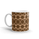 Star Kaleidoscope- Mug - Brown & Peach