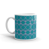 Star Kaleidoscope - Mug - Teal & Light Purple