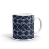 Star Kaleidoscope - Mug - Navy & Med Grey