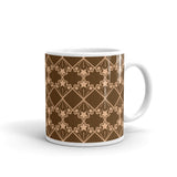 Star Kaleidoscope- Mug - Brown & Peach
