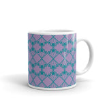 Star Kaleidoscope - Mug - Light Purple & Teal