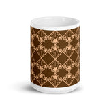 Star Kaleidoscope- Mug - Brown & Peach