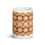 Star Kaleidoscope - Mug - Peach & Brown