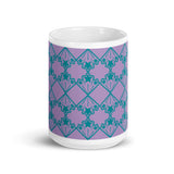 Star Kaleidoscope - Mug - Light Purple & Teal