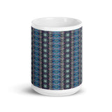 Woven Plaid - Mug - Blue