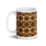 Star Kaleidoscope- Mug - Brown & Peach