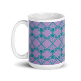 Star Kaleidoscope - Mug - Light Purple & Teal
