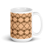 Star Kaleidoscope - Mug - Peach & Brown