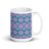 Star Kaleidoscope - Mug - Light Purple & Teal