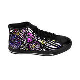 "Bright Bloom" Women's Sized High-top Sneakers