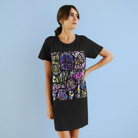 " Bright Bloom " Organic T-Shirt Dress